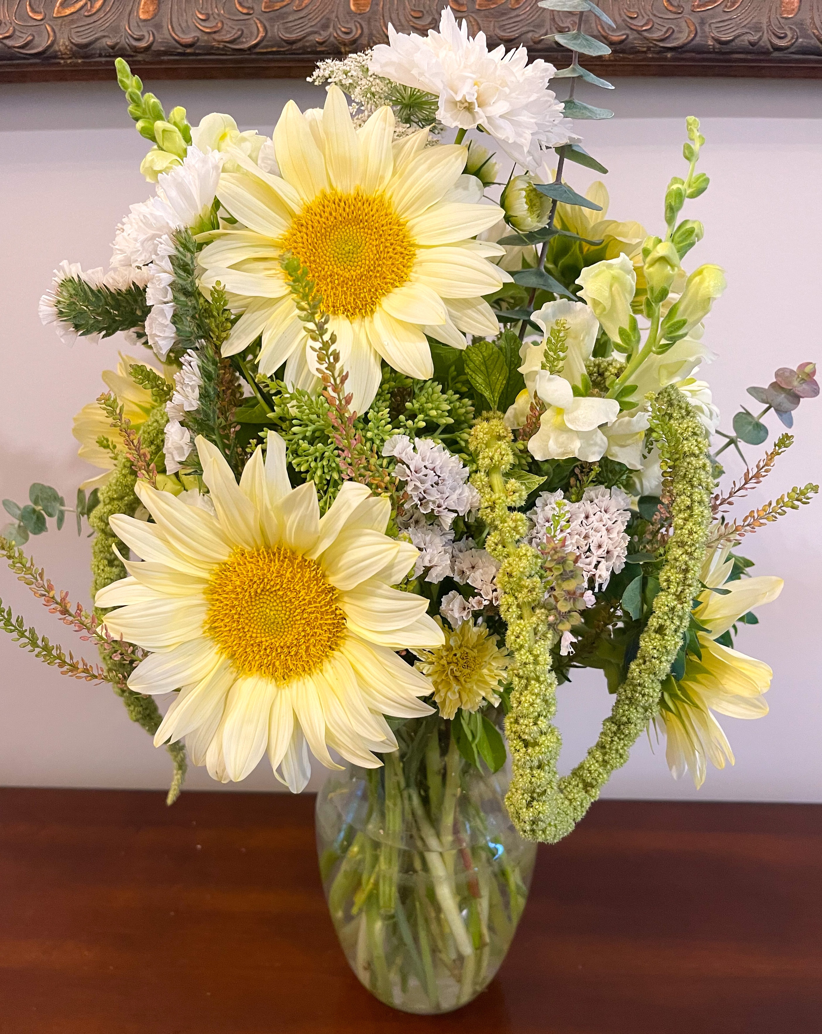 Seasonal flowers sourced locally