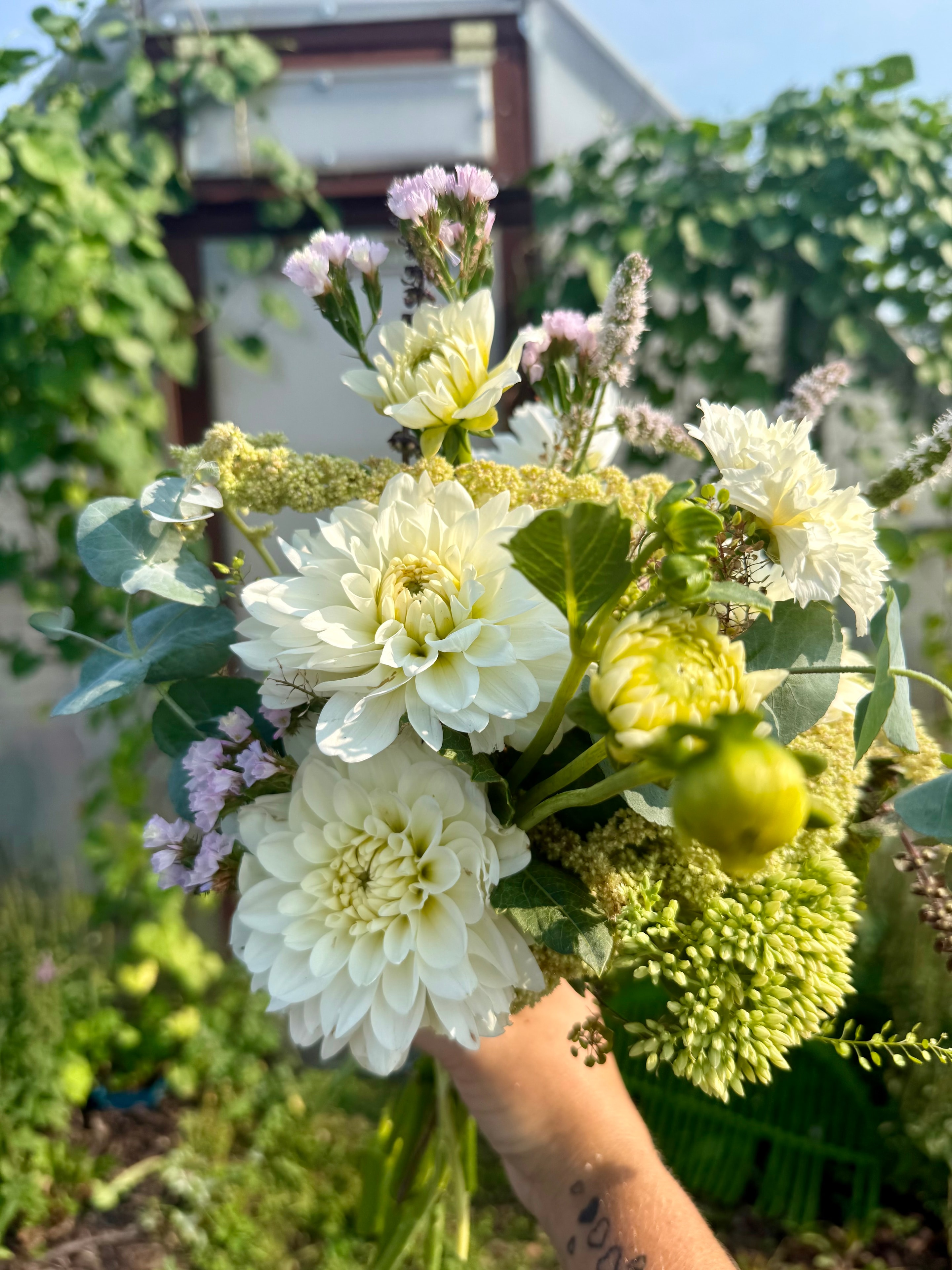 Lush peony bouquet