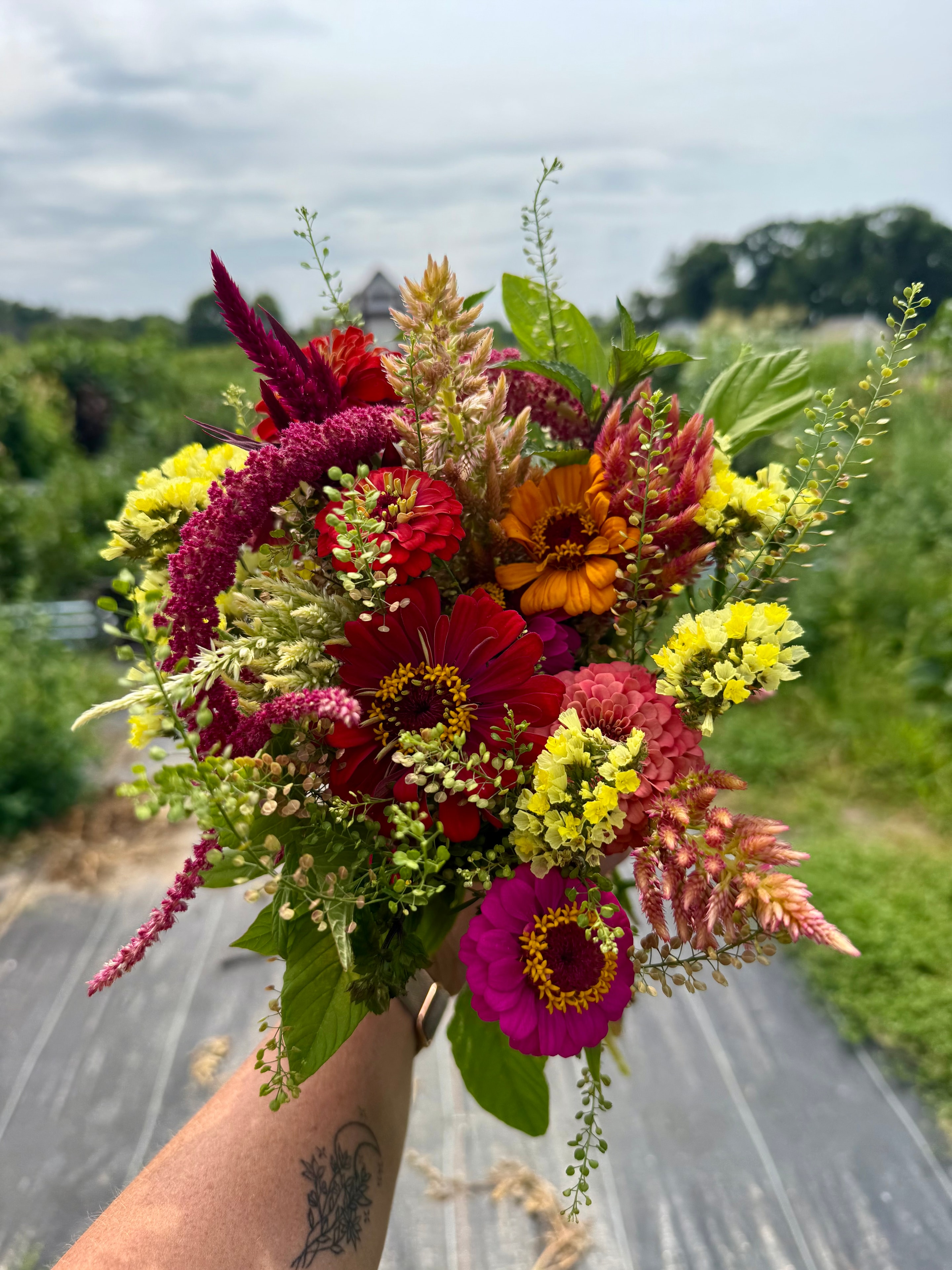 Wild garden arrangement